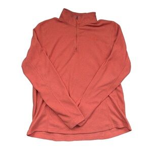 The North Face Women's Coral Pink Half-Zip Fleece Pullover